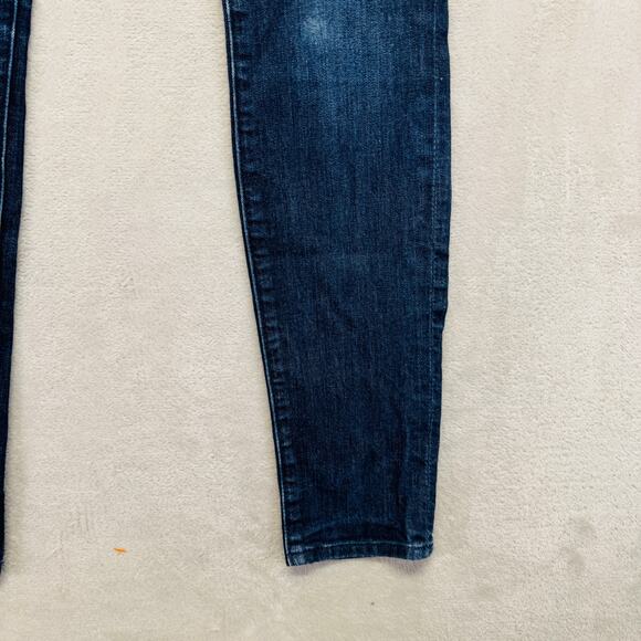 7 For All Mankind Jeans Womens 26 Med Wash Blue Denim Gwenevere‎ High Rise Ankle - Picture 7 of 14